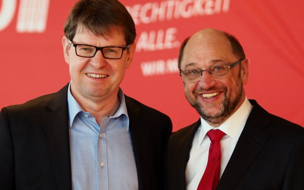 Ralf Stegner und Martin Schulz_Foto: Steffen Voß